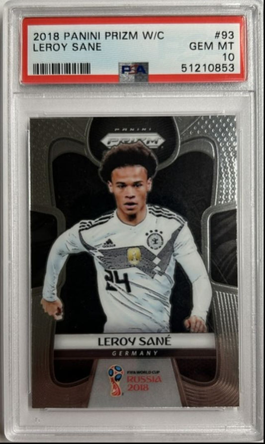 Leroy Sane 2018 Prizm World Cup PSA 10