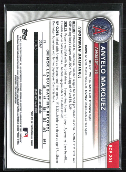 Anyelo Marquez 1st Bowman