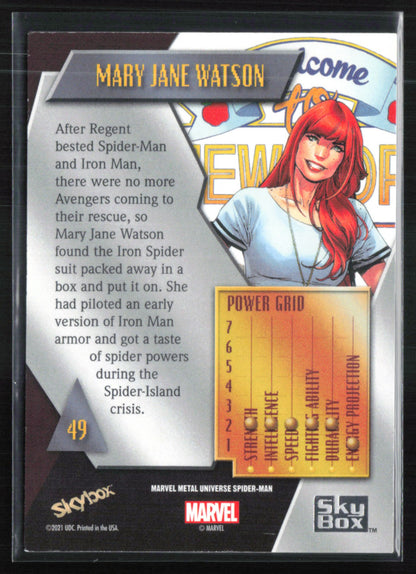 Mary Jane Watson 2021 Marvel Metal Universe