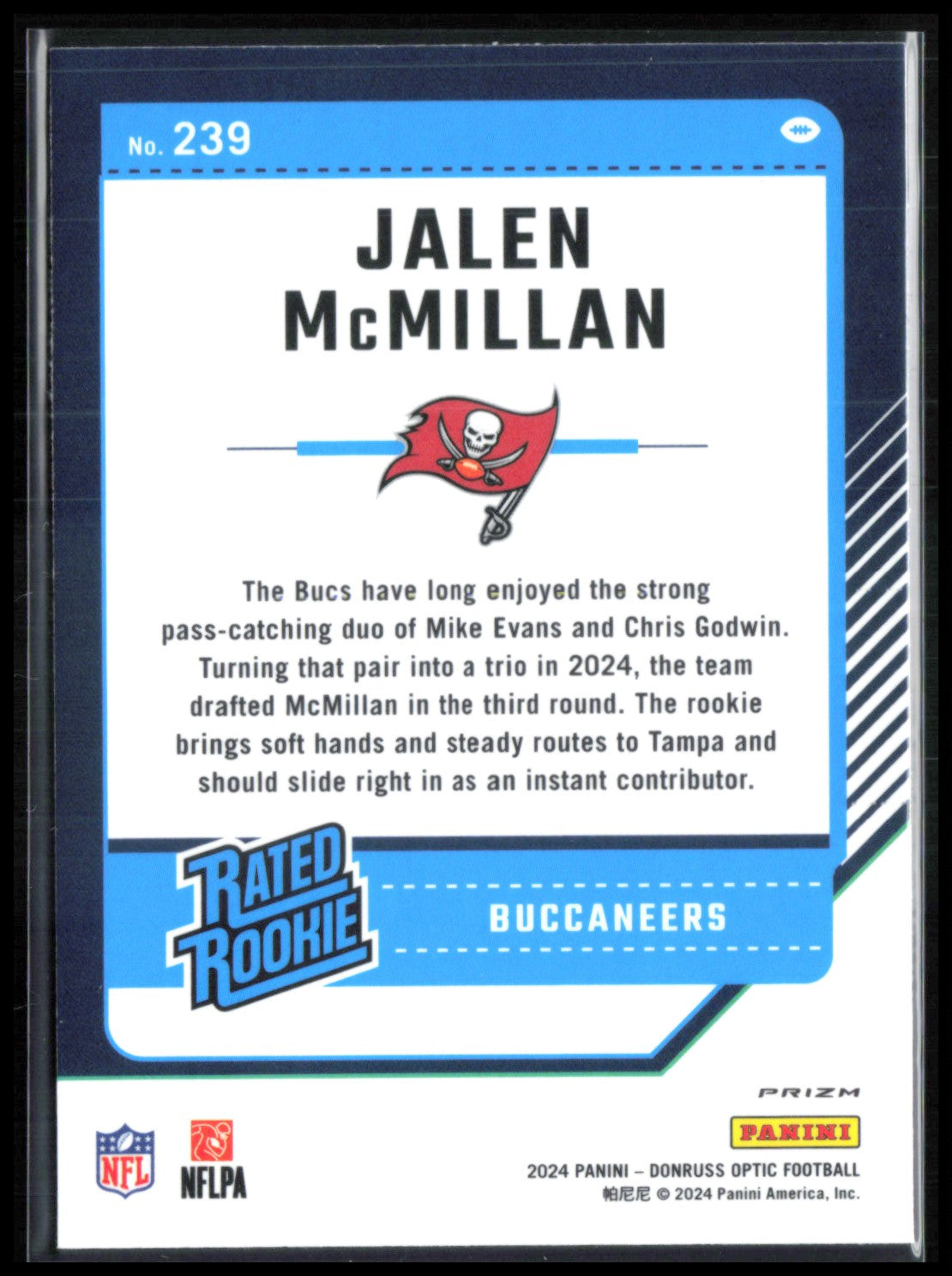 Jalen McMillan RC Blue Hyper