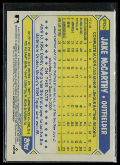 Jake McCarthy RC Silver Pack Mojo
