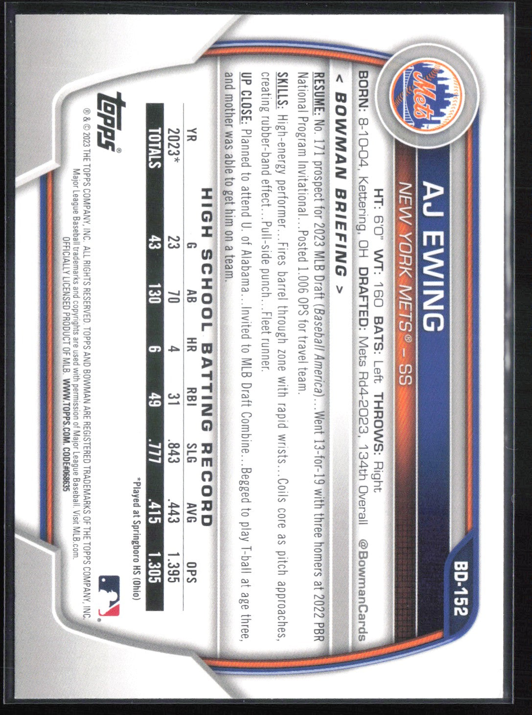 AJ Ewing 1st Bowman