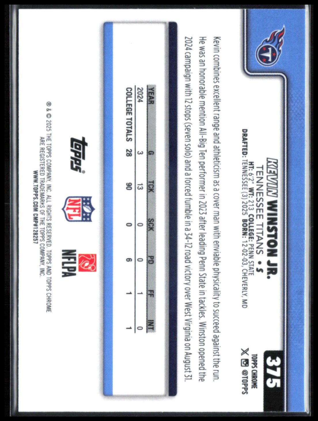 Kevin Winston Jr RC