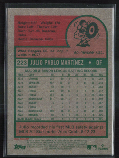 Julio Pablo Martinez RC /699