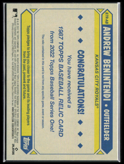 Andrew Benintendi Game-Used Relic /50 2022 Topps