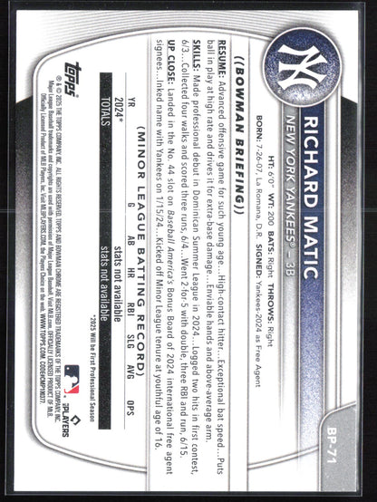 Richard Matic 1st Bowman