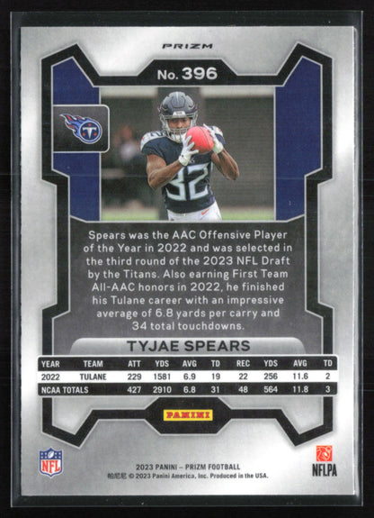 Tyjae Spears RC Green Wave