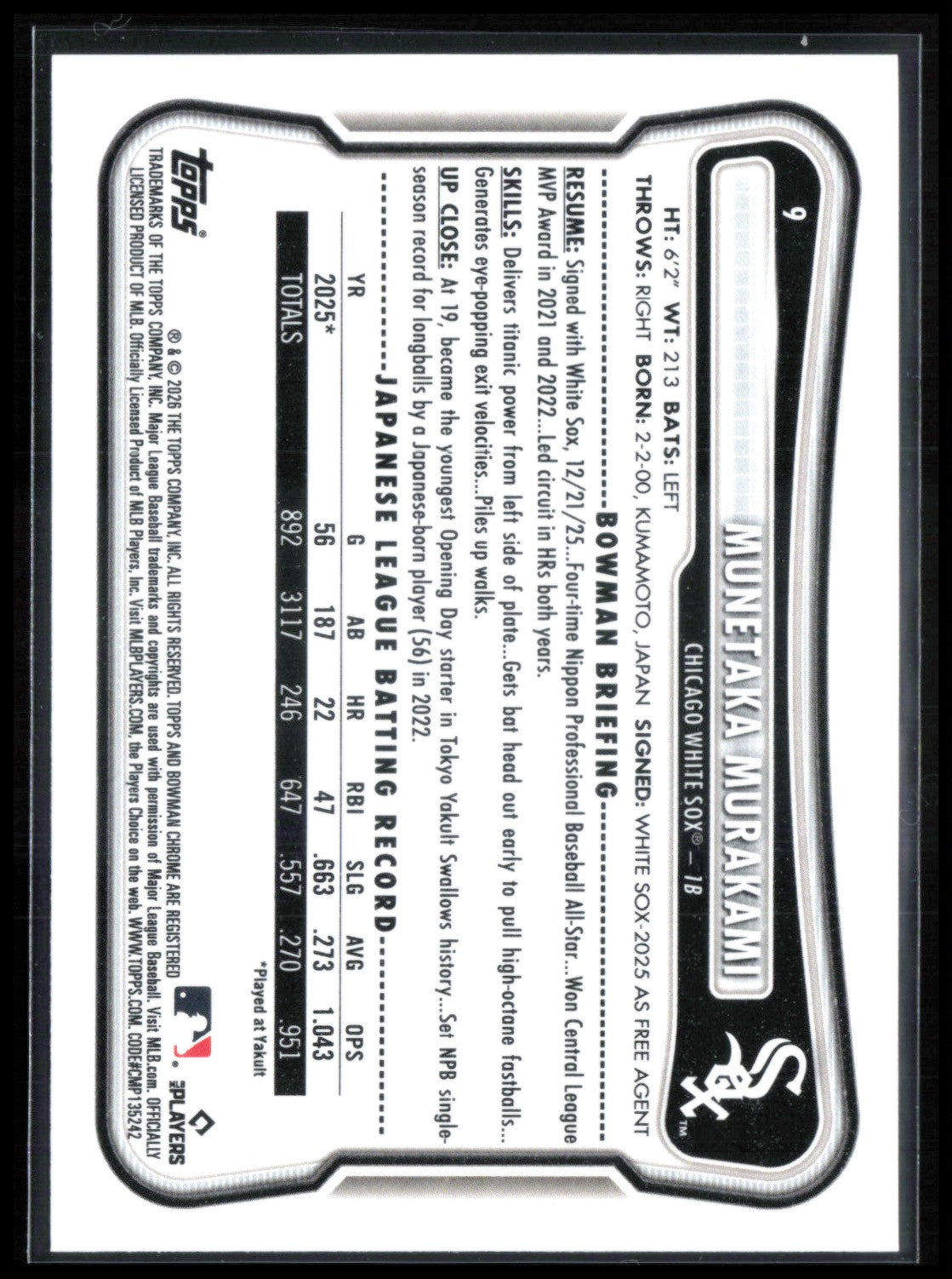 Munetaka Murakami RC