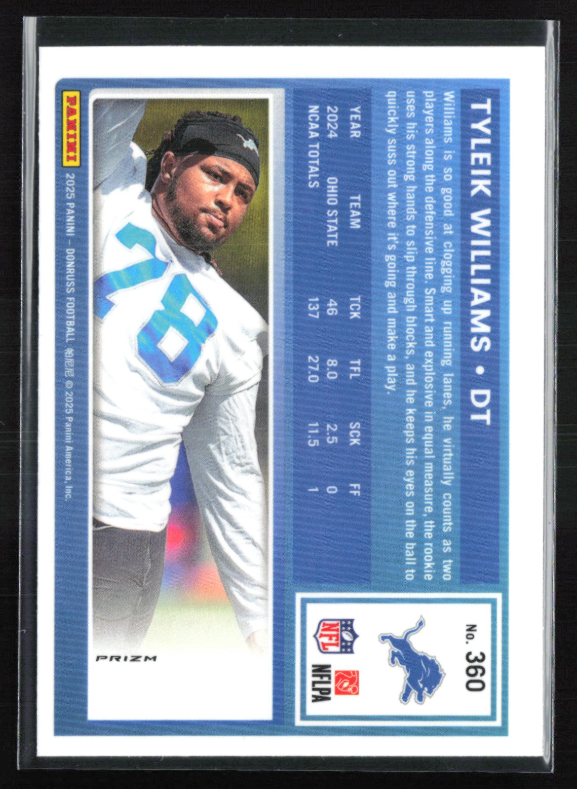 Tyleik Williams RC Optic Rated Rookie
