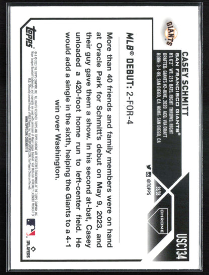 Casey Schmitt RC Debut Refractor