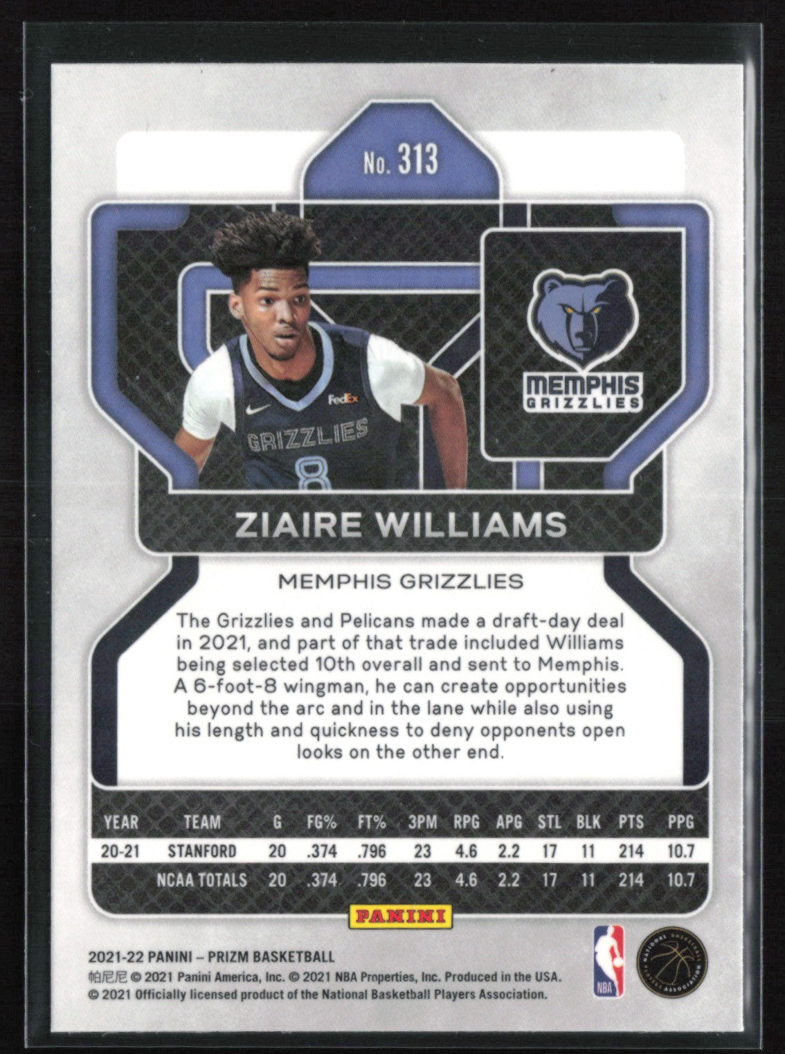 Ziaire Williams RC