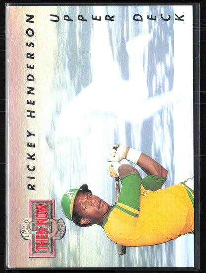 Rickey Henderson 1993 Then Now Hologram