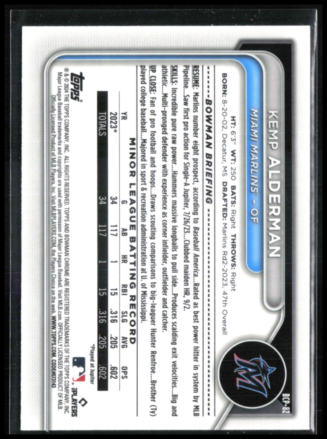Kemp Alderman /399 Lava Refractor