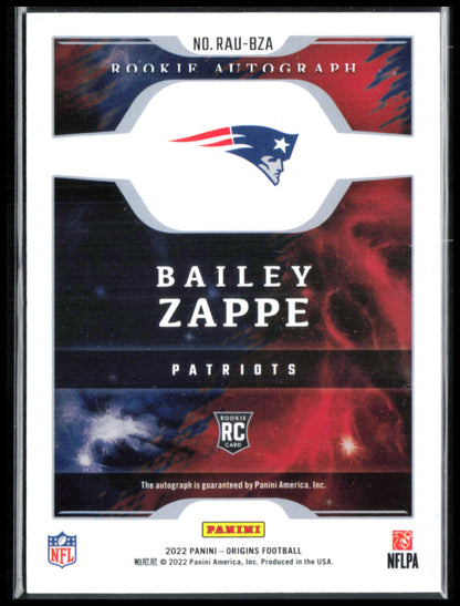 Bailey Zappe RC Auto 2022 Origins