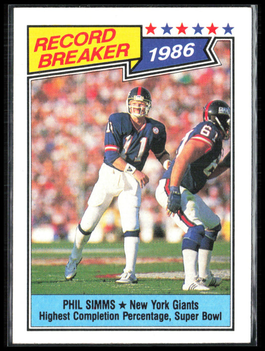 Phil Simms 1987 Topps