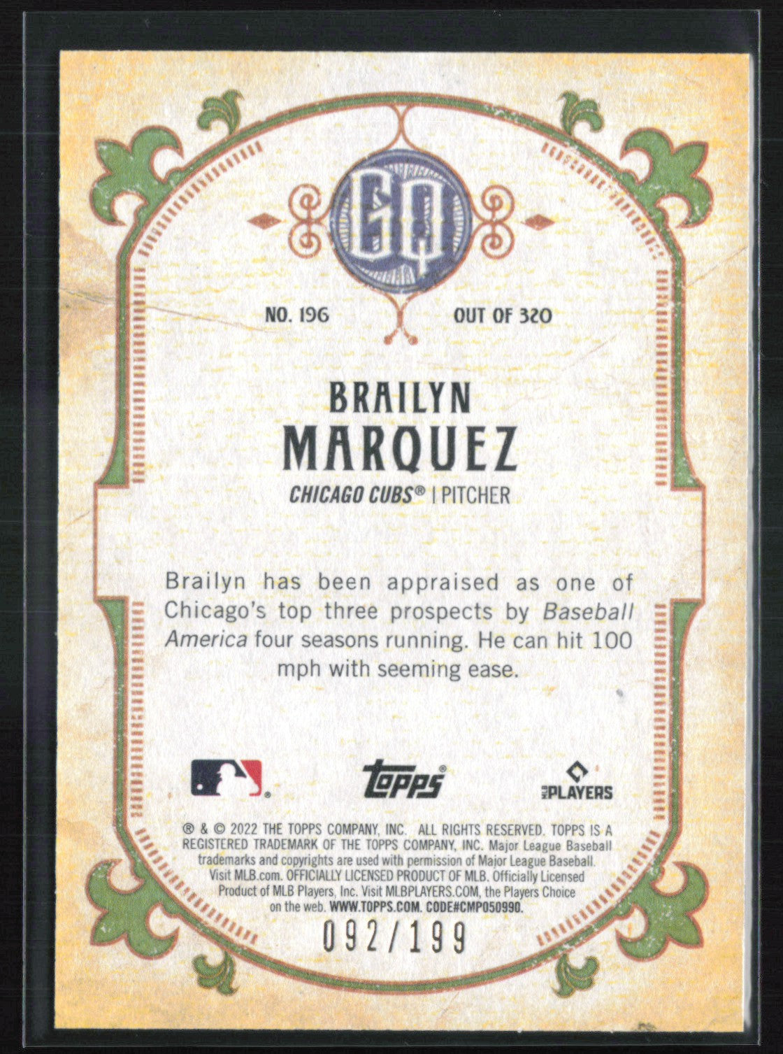 Brailyn Marquez Green /199