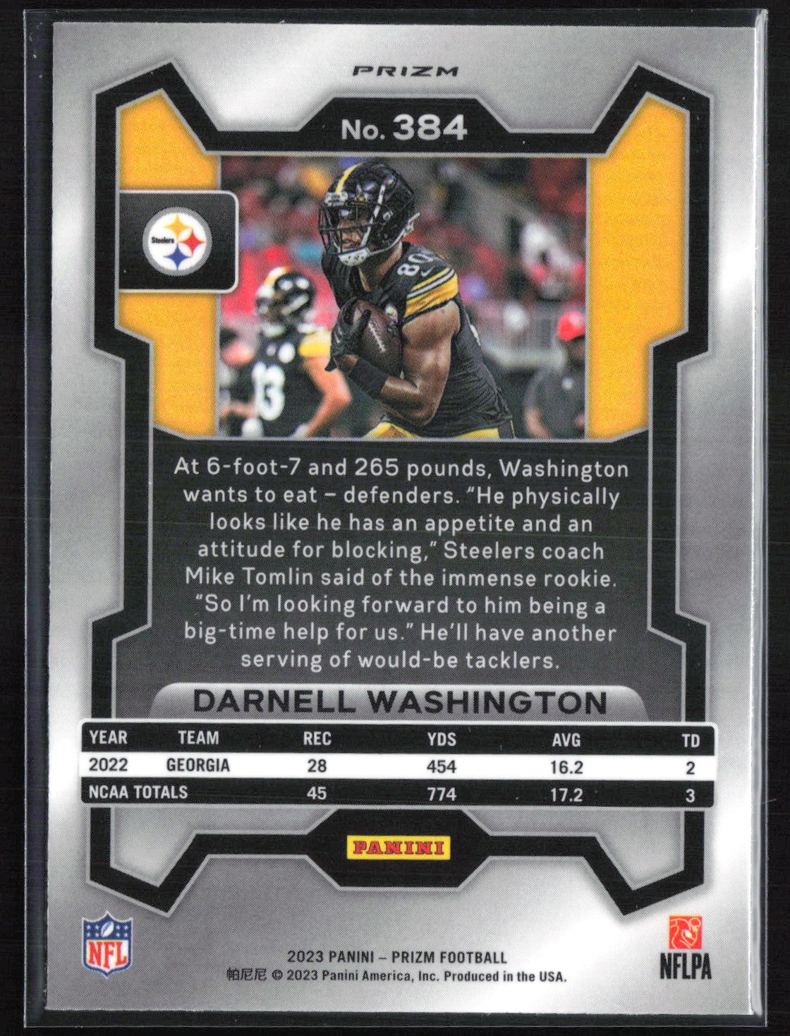 Darnell Washington RC Green Wave