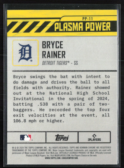 Bryce Rainer Plasma Power