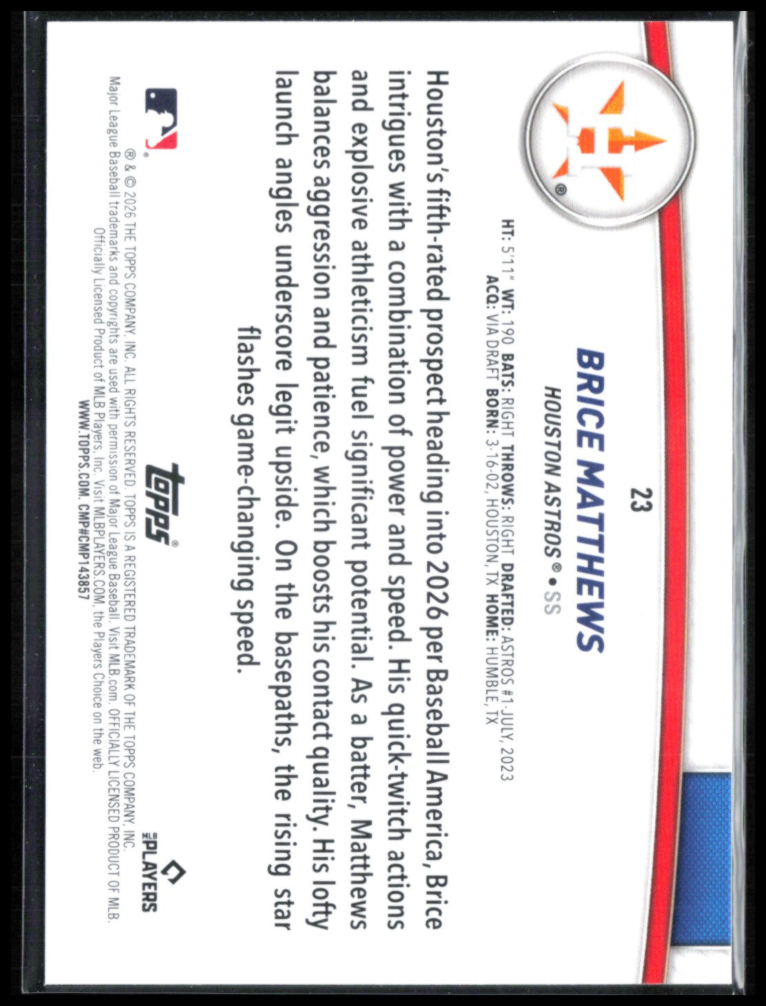 Brice Matthews RC