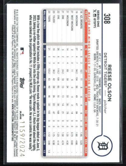 Reese Olson RC /2024