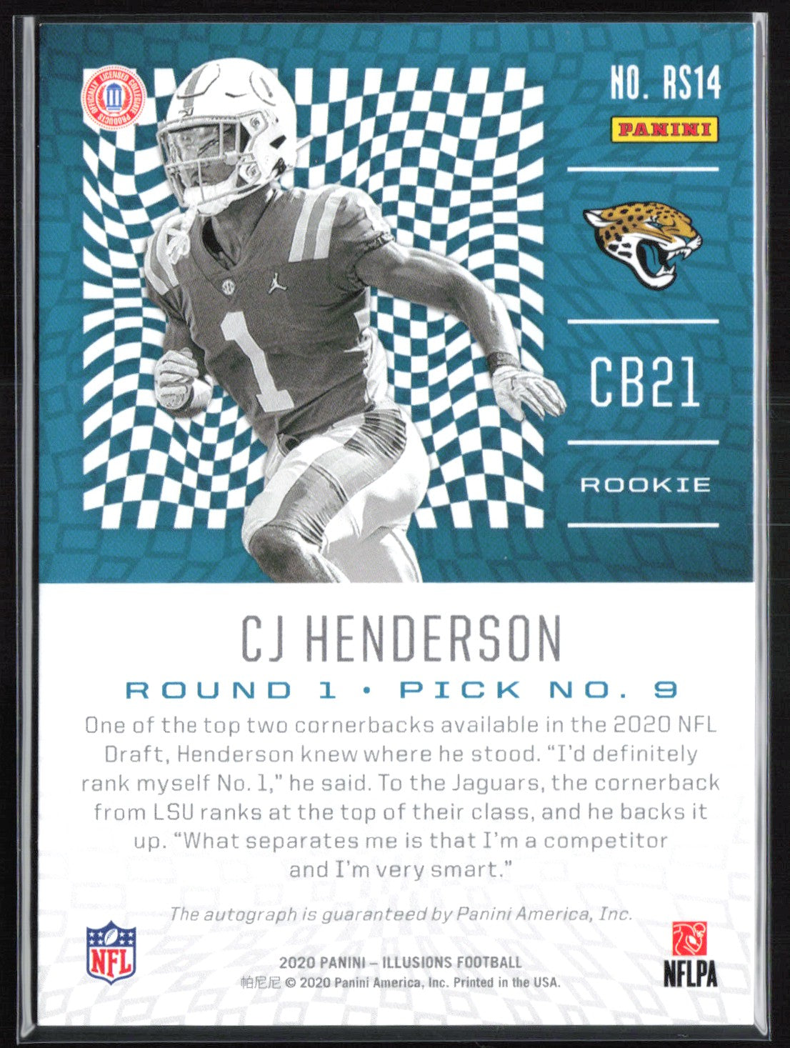 CJ Henderson Auto RC Rookie Signs