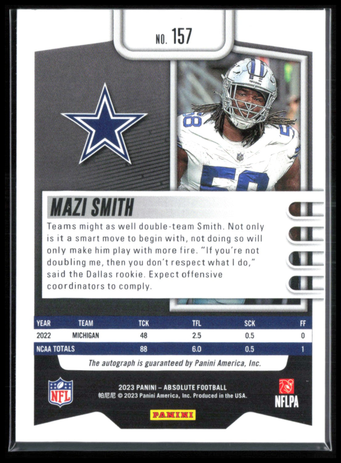 Mazi Smith RC Auto /199