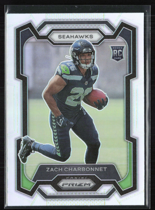 Zach Charbonnet RC Silver Prizm