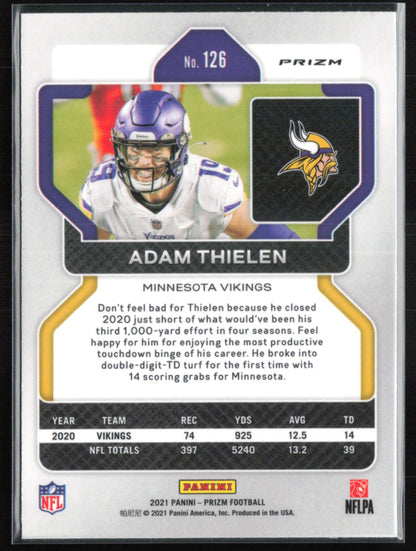 Adam Thielen Silve rPrizm