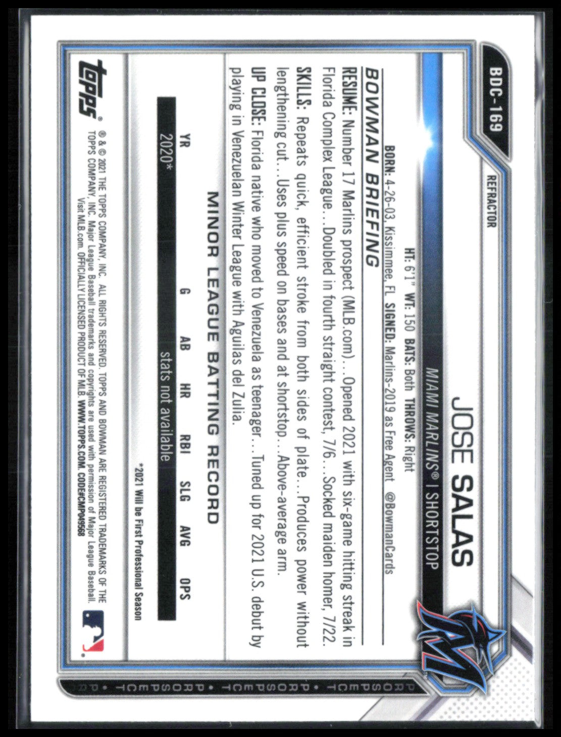 Jose Salas Refractor