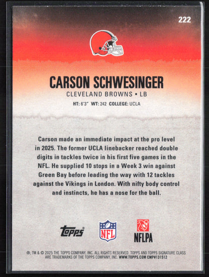 Carson Schwesinger RC Yellow