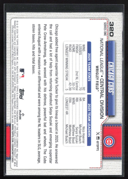 Chicago Cubs Crackle Foil