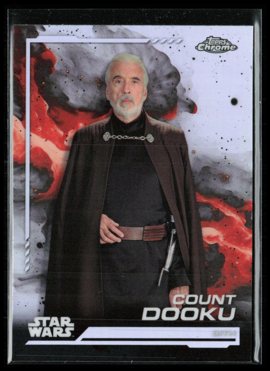 Count Dooku Refractor 2024 Topps Chrome Star Wars