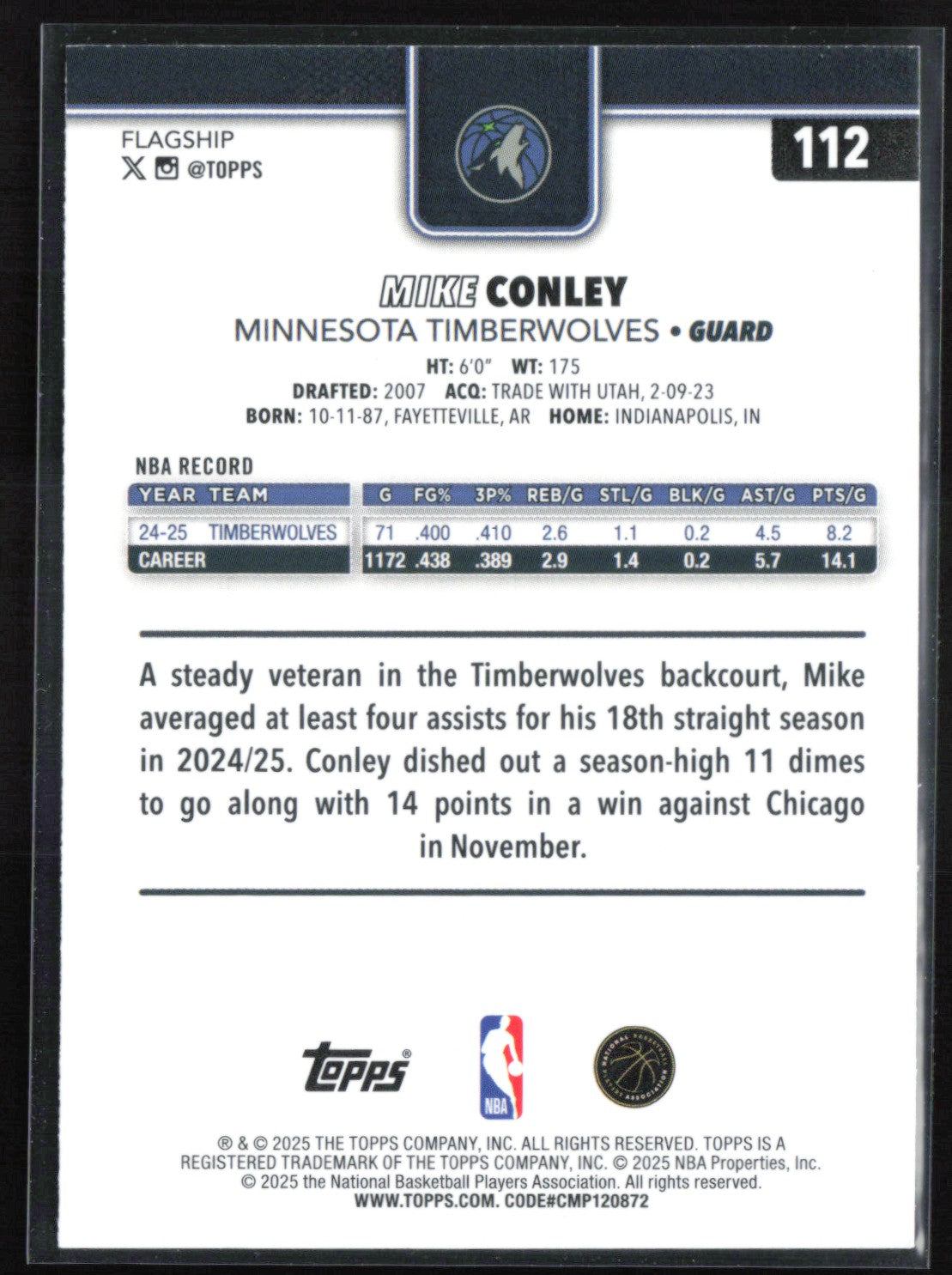 Mike Conley Gold /2025