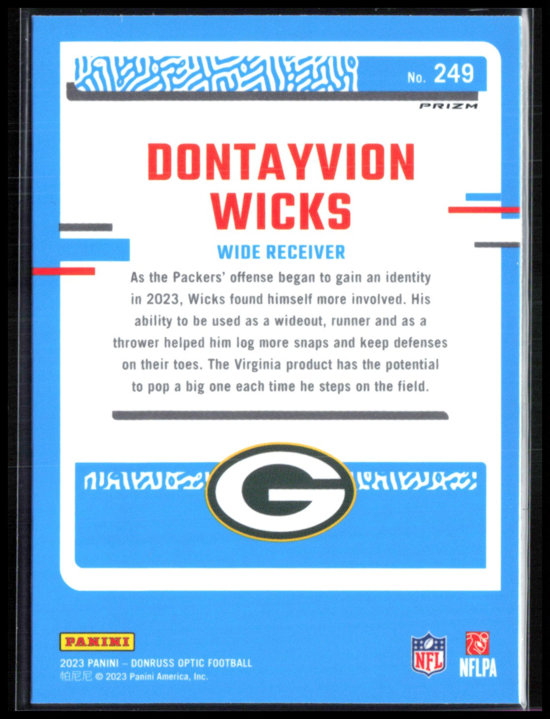 Dontayvion Wicks RC Holo