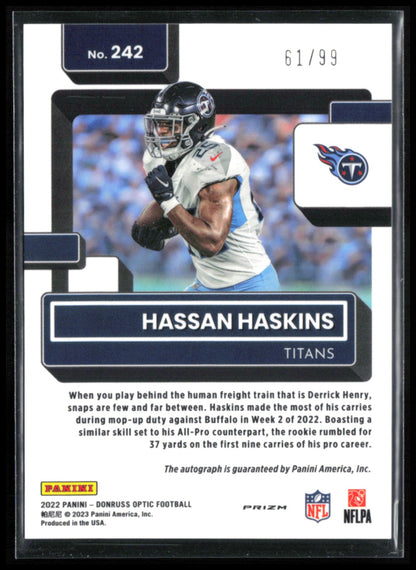 Hassan Haskins RC Auto Light Blue /99