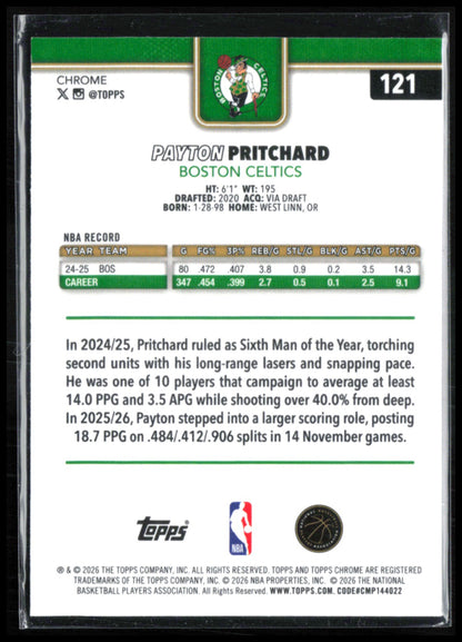 Payton Pritchard RWB