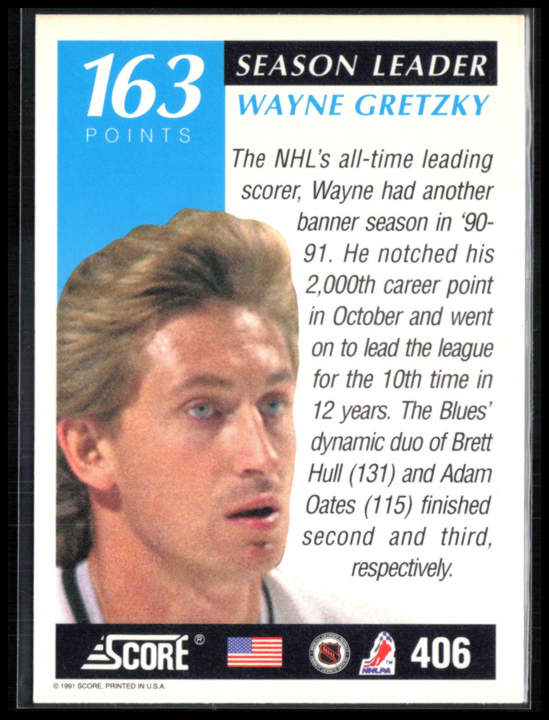 Wayne Gretzky 1991 Score