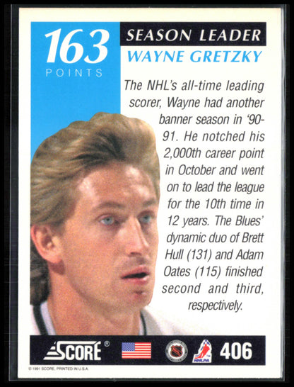 Wayne Gretzky 1991 Score