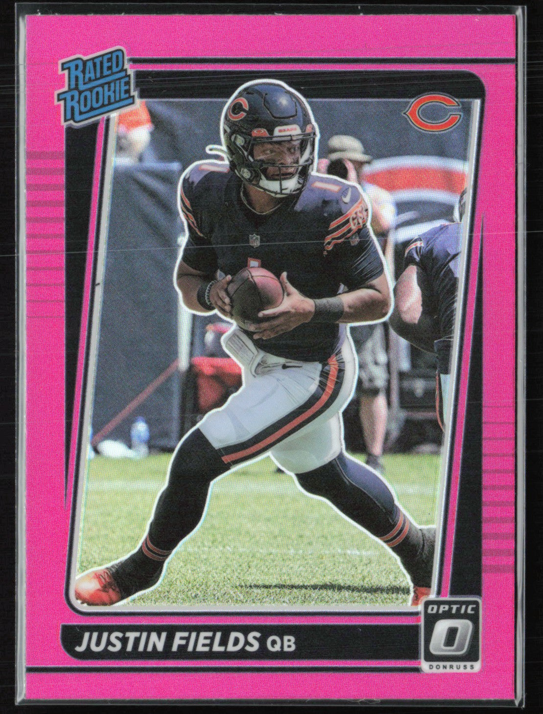 Justin Fields RC Pink Holo 2021 Optic