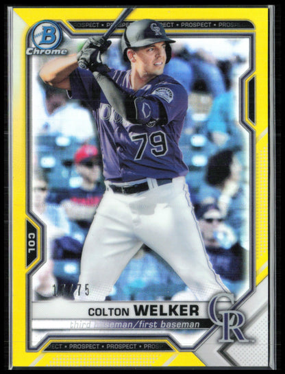 Colton Welker Yellow Refractor /75