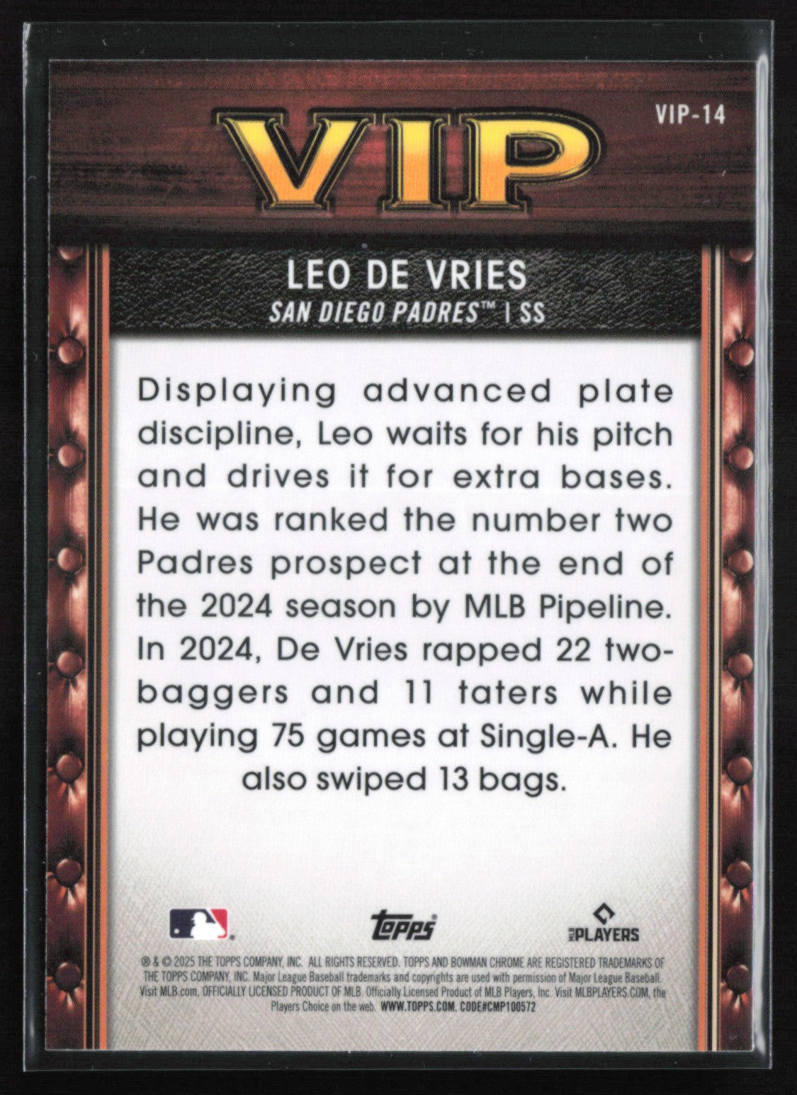 Leo De Vries VIP