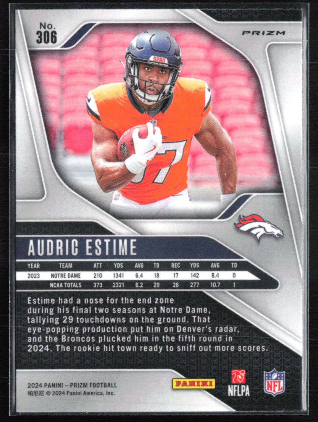 Audric Estime RC Silver Prizm