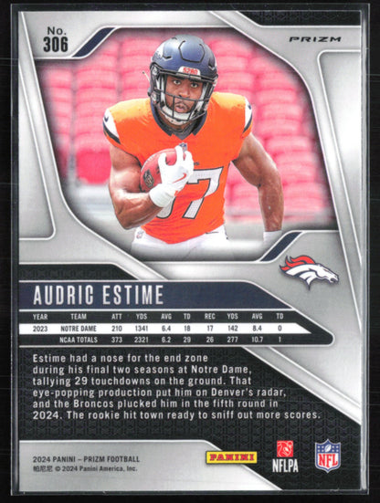Audric Estime RC Silver Prizm