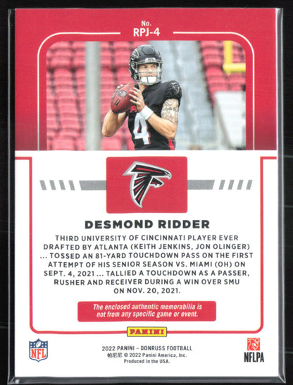 Desmond Ridder RC Mem