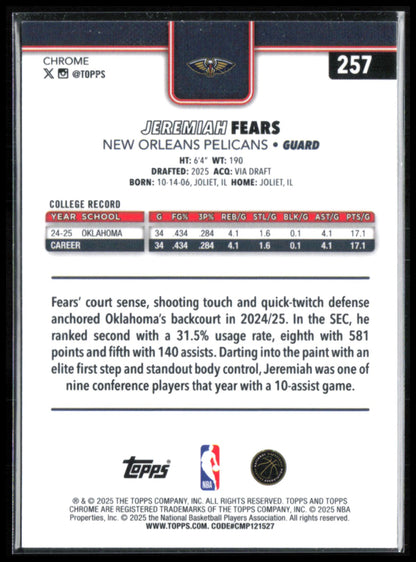Jeremiah Fears RC RWB Refractor