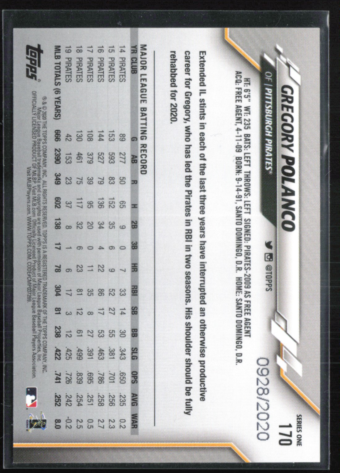 Gregory Polanco /2020