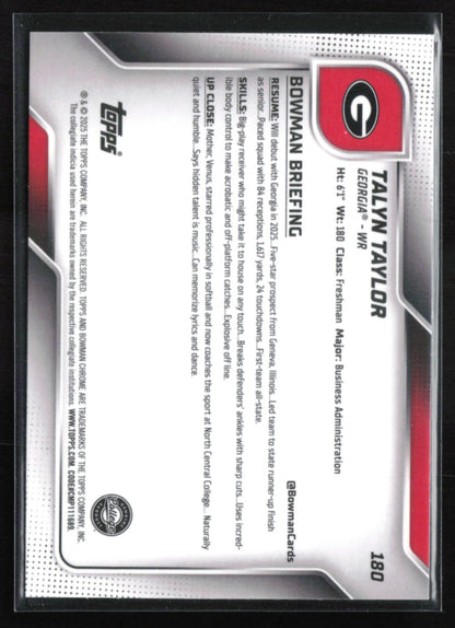 Talyn Taylor 1st Bowman Yellow Refractor /350