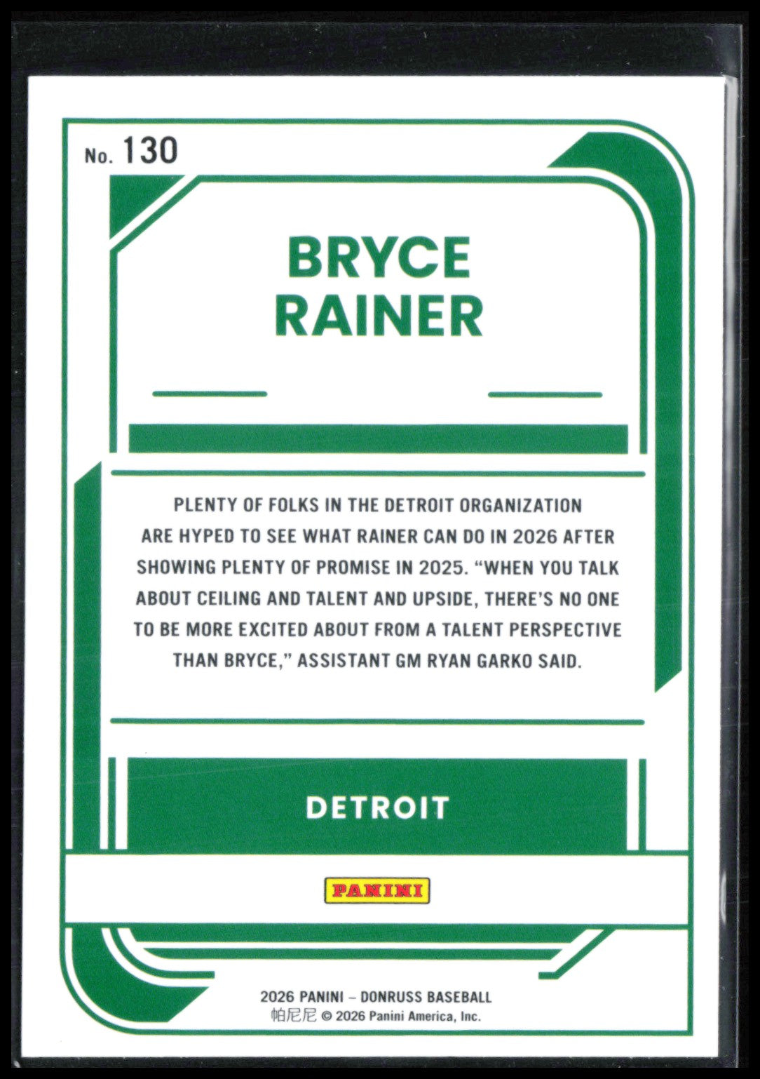 Bryce Rainer Rated Prospect Rocket Emoji