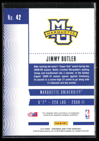 Jimmy Butler 2016 Contenders Draft Picks
