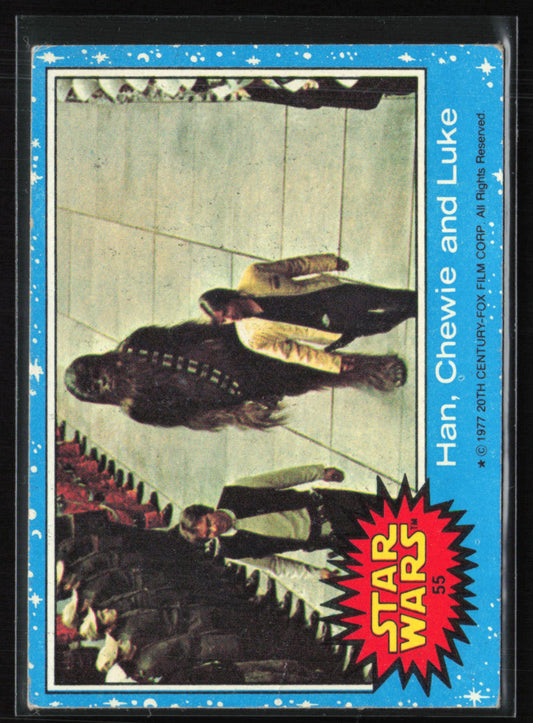 Han, Chewie and Luke 1977 Topps Star Wars